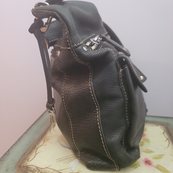 Fossil Black Pebble Leather Sutter Messenger Bag - Picture 12 of 15